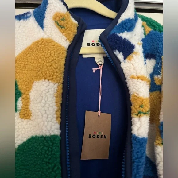 Mini Boden Dino Borg Fleece, Size 5-6, NWT - Picture 5 of 5